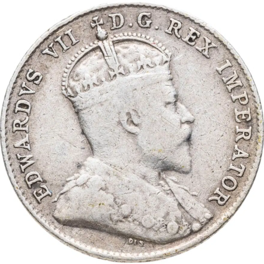 Канада 10 центов (cents) 1910, реверс