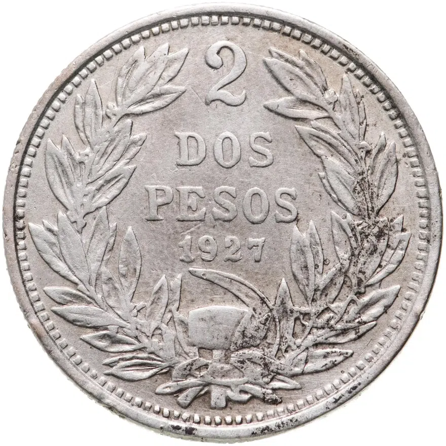 Чили 2 песо (pesos) 1927