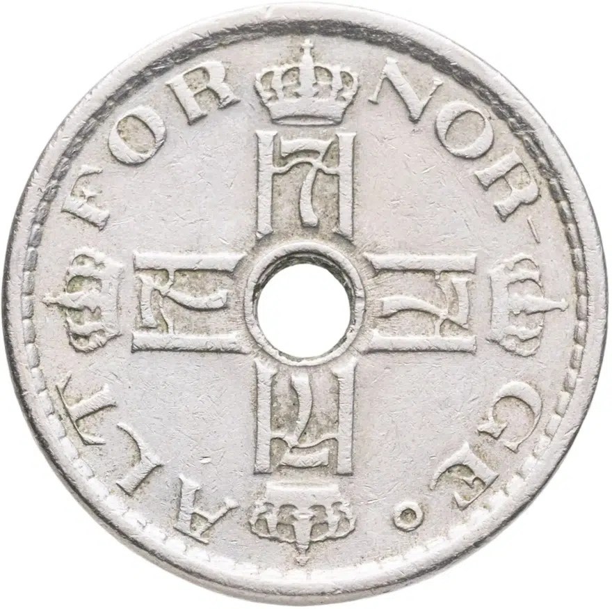 Норвегия 50 эре (ore) 1946, реверс