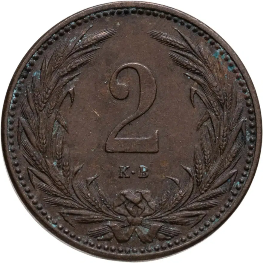 Венгрия 2 филлера (filler) 1901