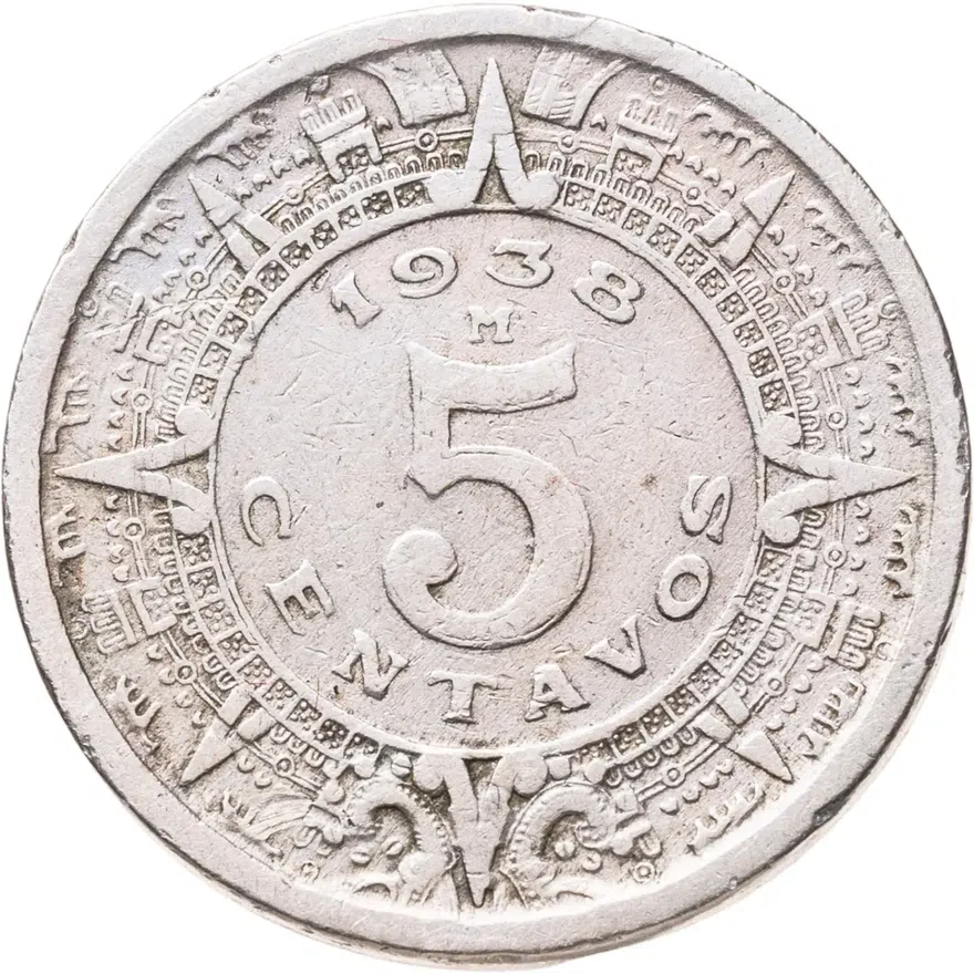 Мексика 5 сентаво (centavos) 1938
