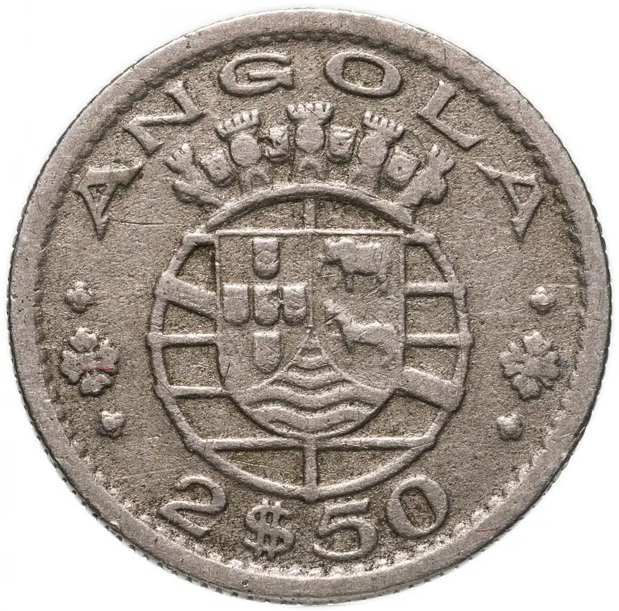 Ангола 2,5 эскудо (escudos) 1953, реверс