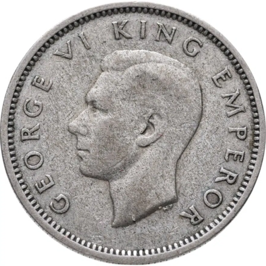 Новая Зеландия 6 пенсов (pence) 1944, реверс