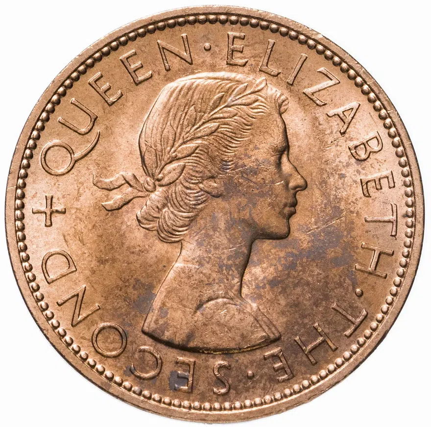 Новая Зеландия 1 пенни (penny) 1963, реверс