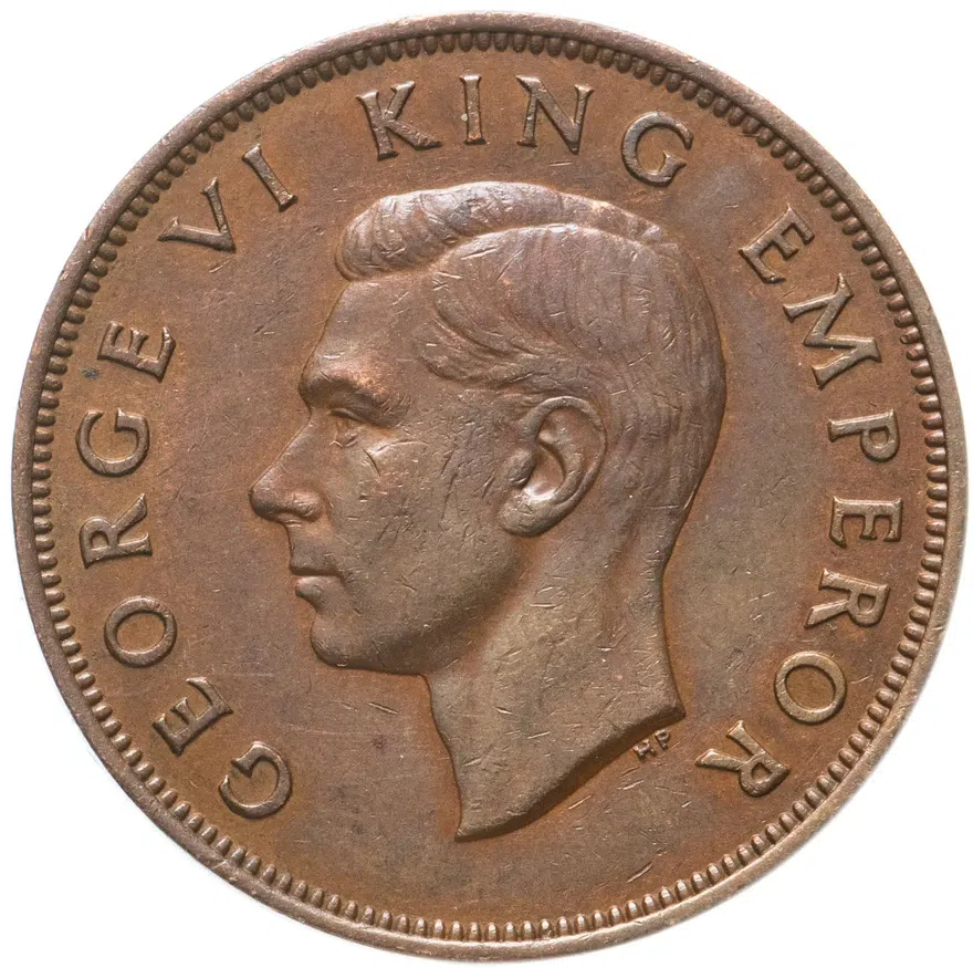 Новая Зеландия 1 пенни (penny) 1943
