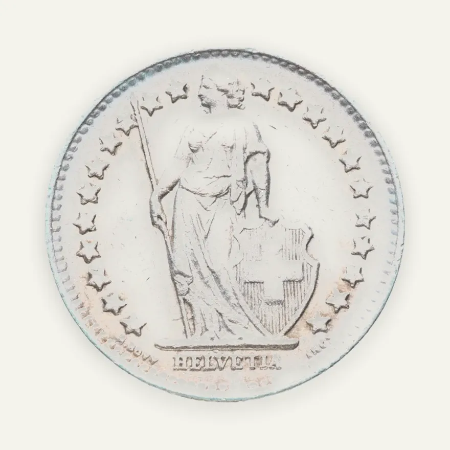 Швейцария 1/2 франка (franc) 1944