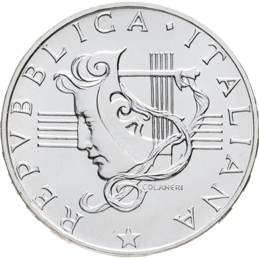Италия 500 лир (lire) 1985  Год музыки