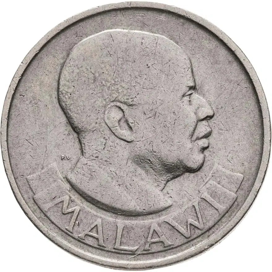 Малави 1 шиллинг (shilling) 1968, аверс