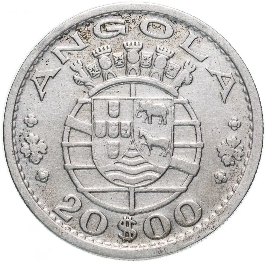 Ангола 20 эскудо (escudos) 1952, реверс