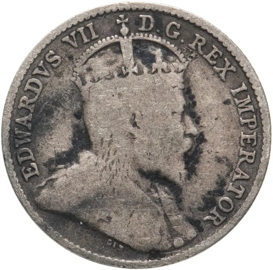 Канада 5 центов (cents) 1910, реверс