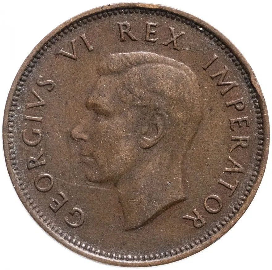 ЮАР 1/2 пенни (penny) 1940