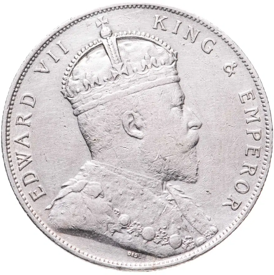 Стрейтс Сетлментс 1 доллар (dollar) 1908, реверс