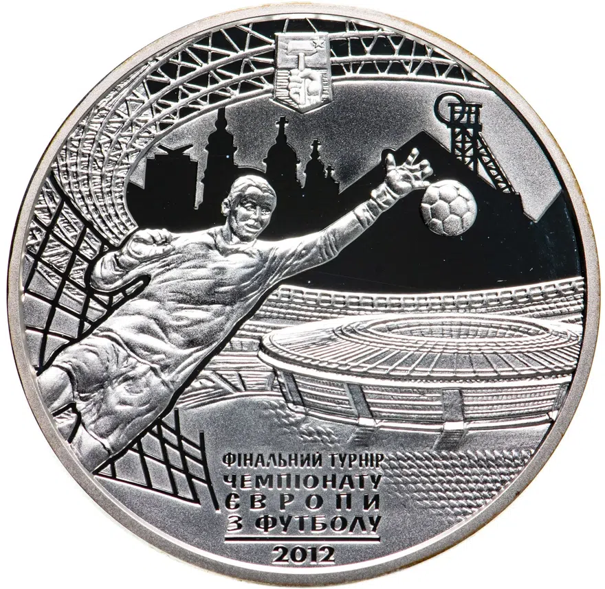 Украина 10 гривен 2011  Финальный турнир чемпионата Европы по футболу 2012, Донецк, аверс