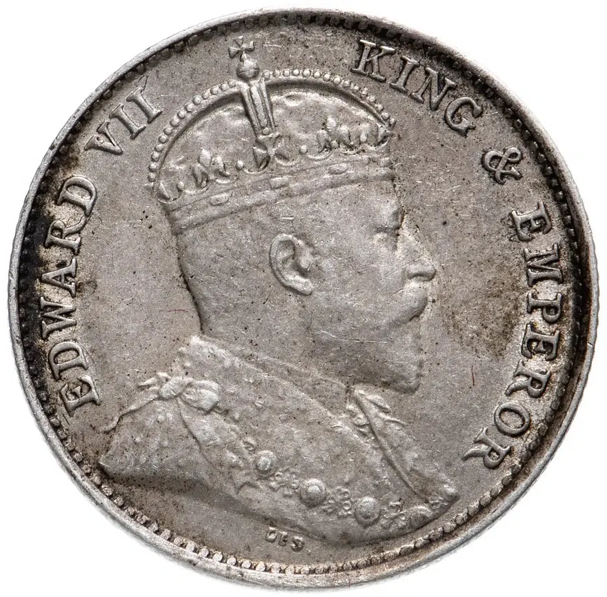 Гонконг 5 центов (cents) 1905 "Н"