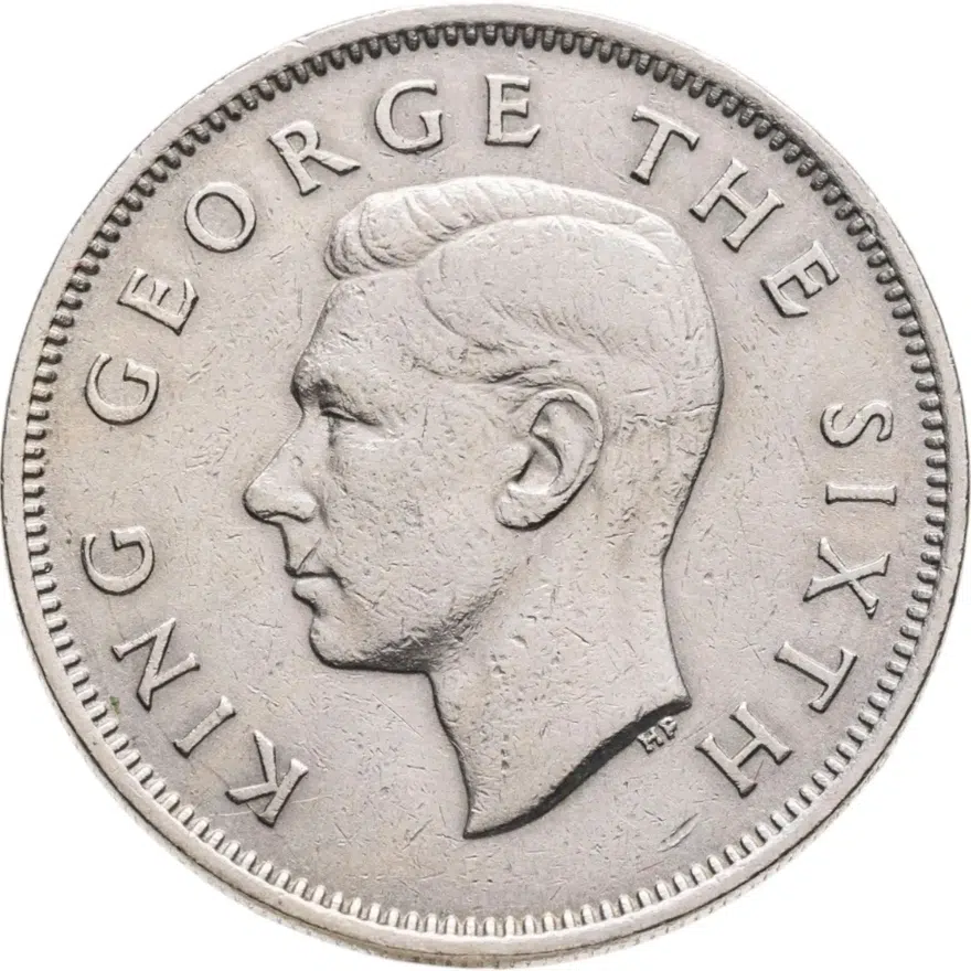 Новая Зеландия 2 шиллинга (флорин, shillings) 1949, реверс