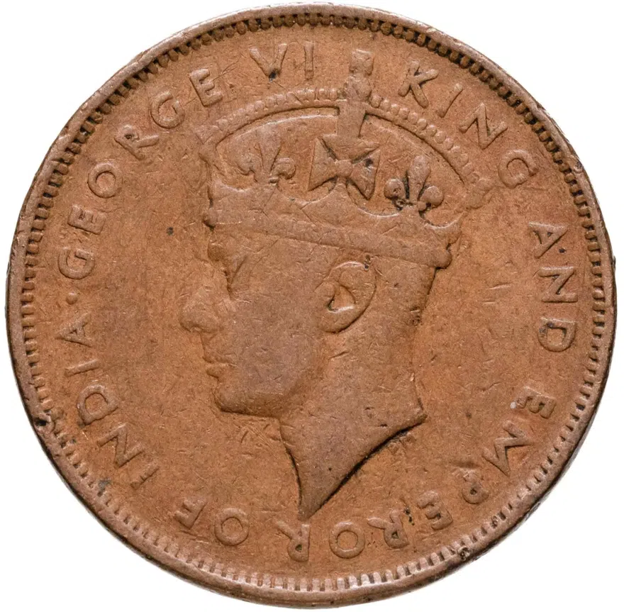 Маврикий 5 центов (cents) 1942, реверс