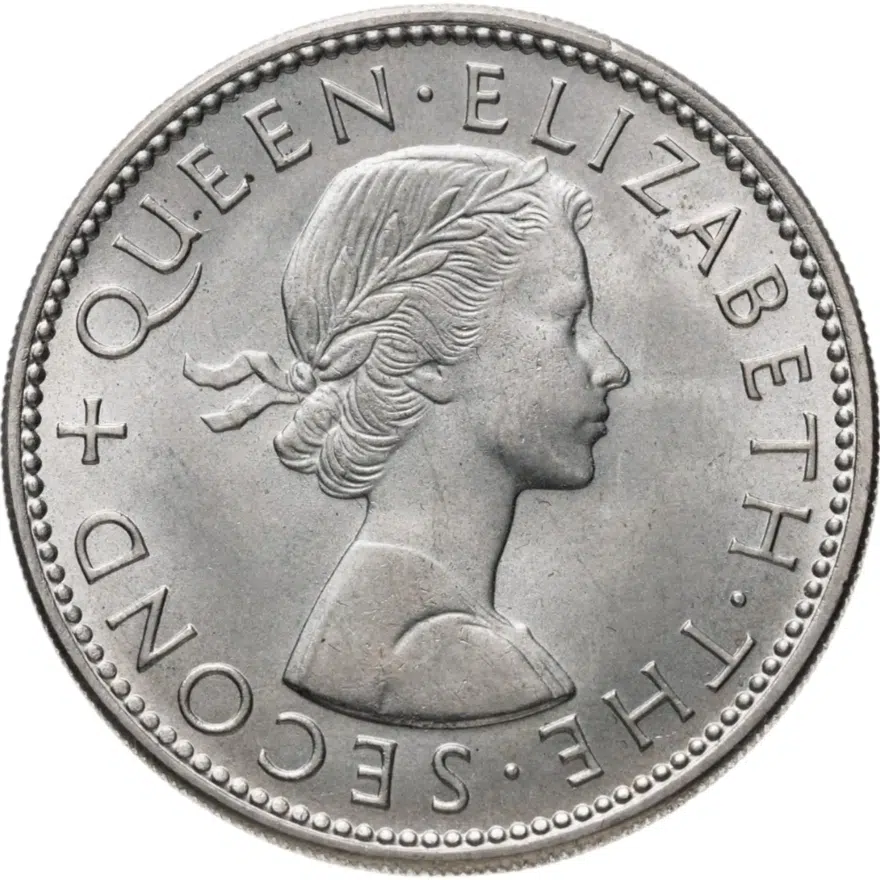 Новая Зеландия 2 шиллинга (florin, shillings) 1965, реверс