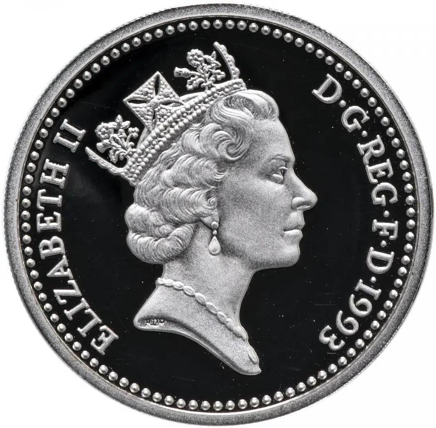 Великобритания 1 фунт (pound) 1988, реверс