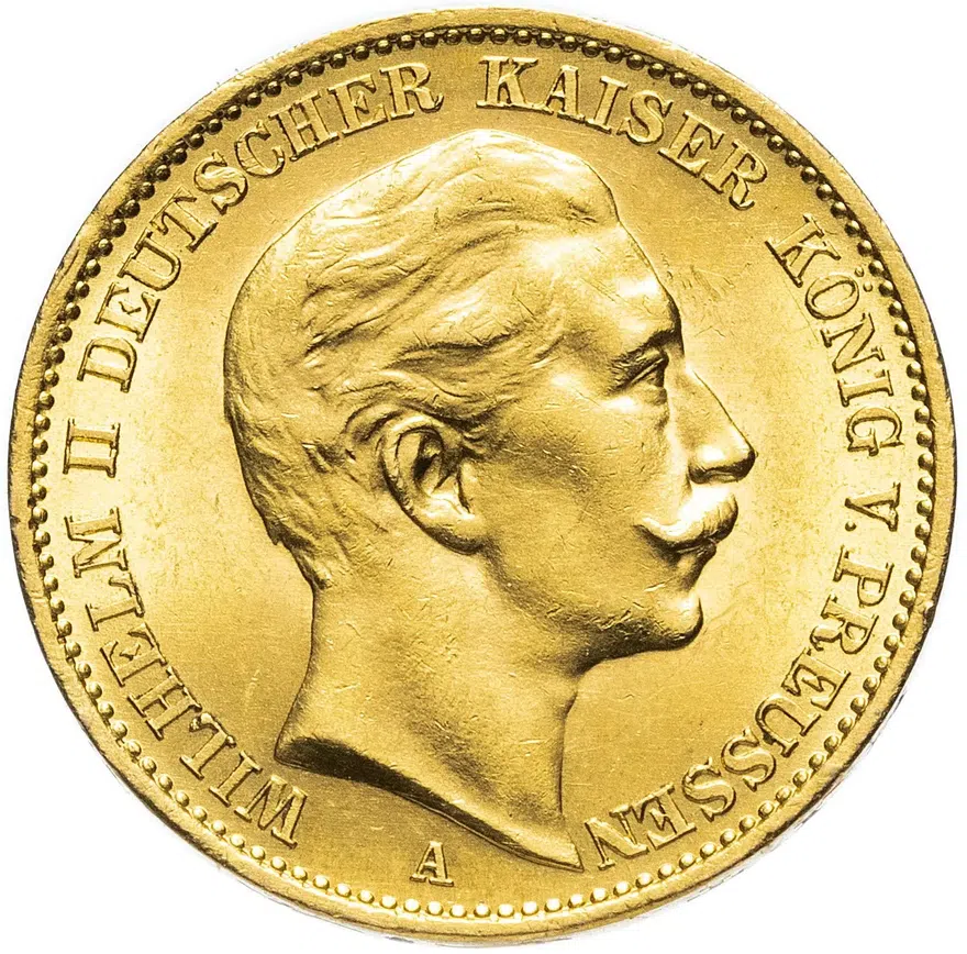 Германия (Империя) 20 марок (mark) 1913