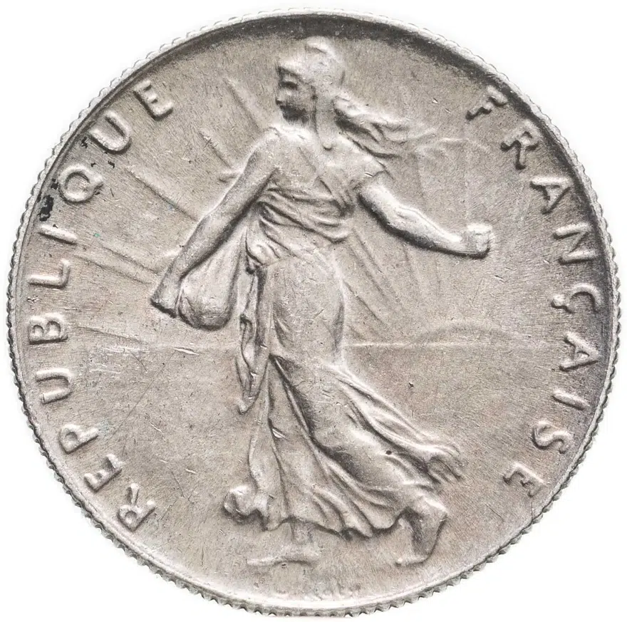 Франция 50 сантимов (centimes) 1918, реверс