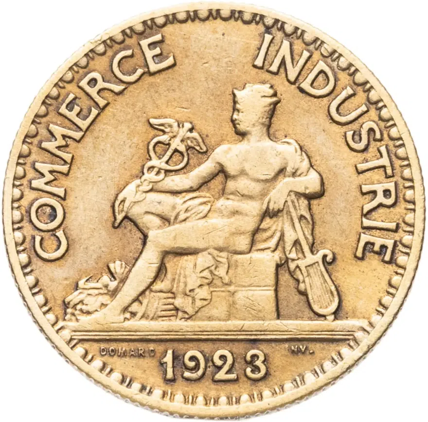Франция 50 сантимов (centimes) 1923, реверс