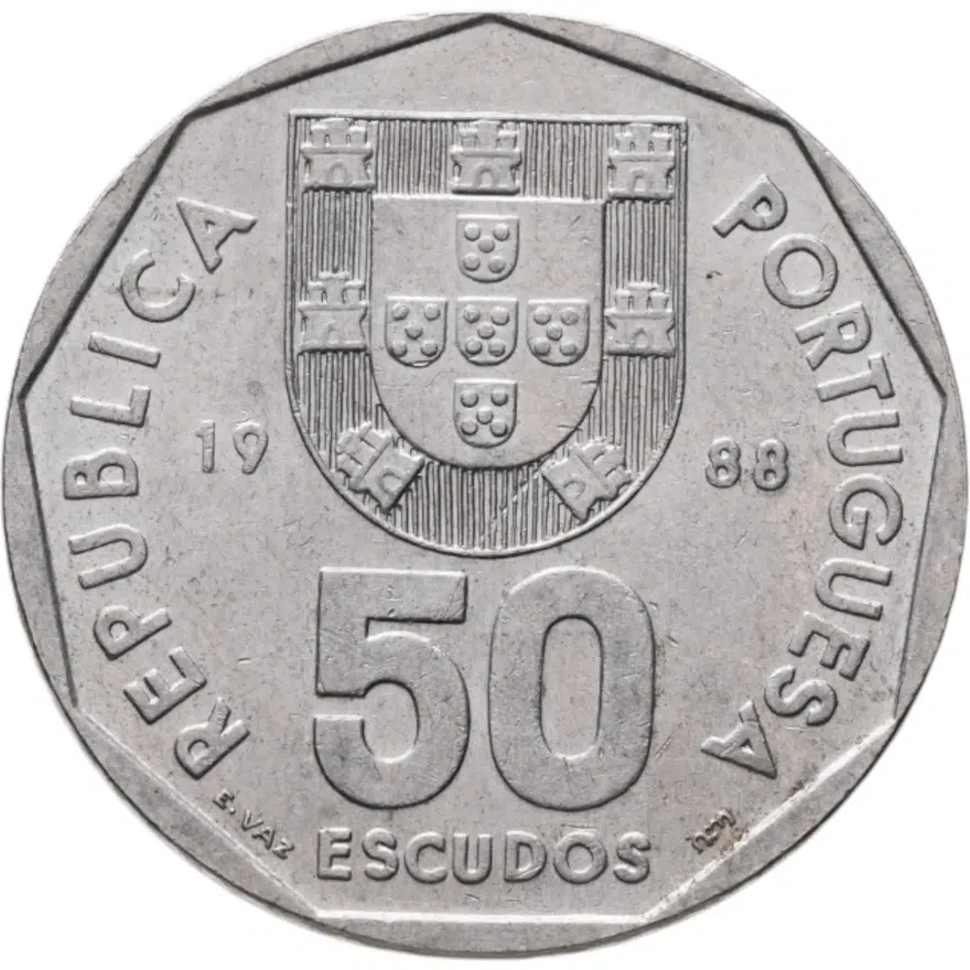 Португалия 50 эскудо (escudos) 1988, реверс