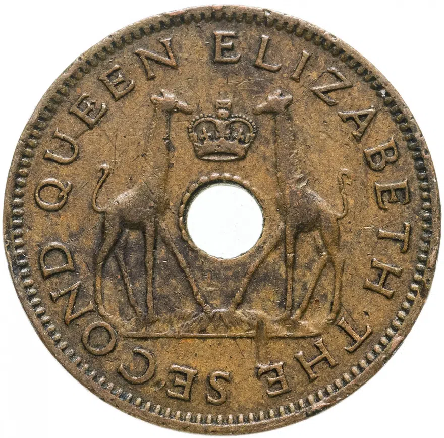 Родезия и Ньясаленд 1/2 пенни (penny) 1964
