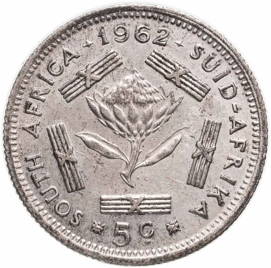 ЮАР 5 центов (cents) 1962