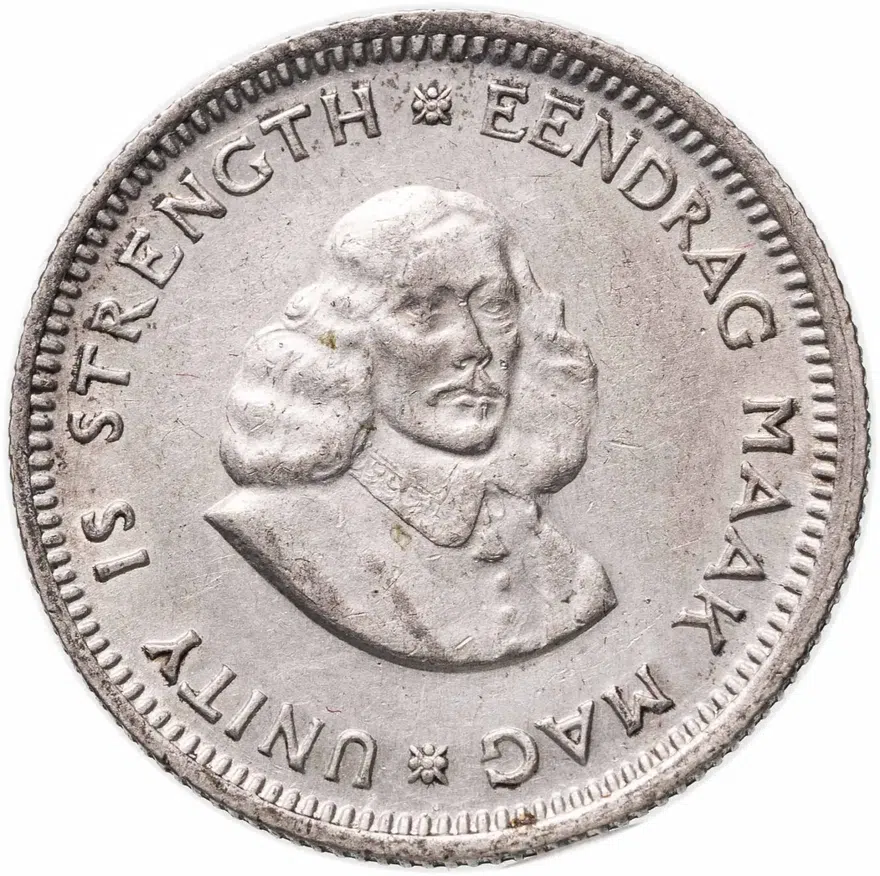 ЮАР 5 центов (cents) 1962, реверс