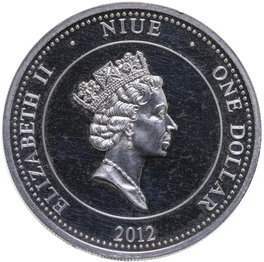 Ниуэ 1 доллар (dollar) 2012  Война 1812 года - Артиллерия Русской армии, реверс