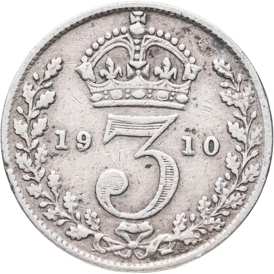 Великобритания 3 пенса (pence) 1910