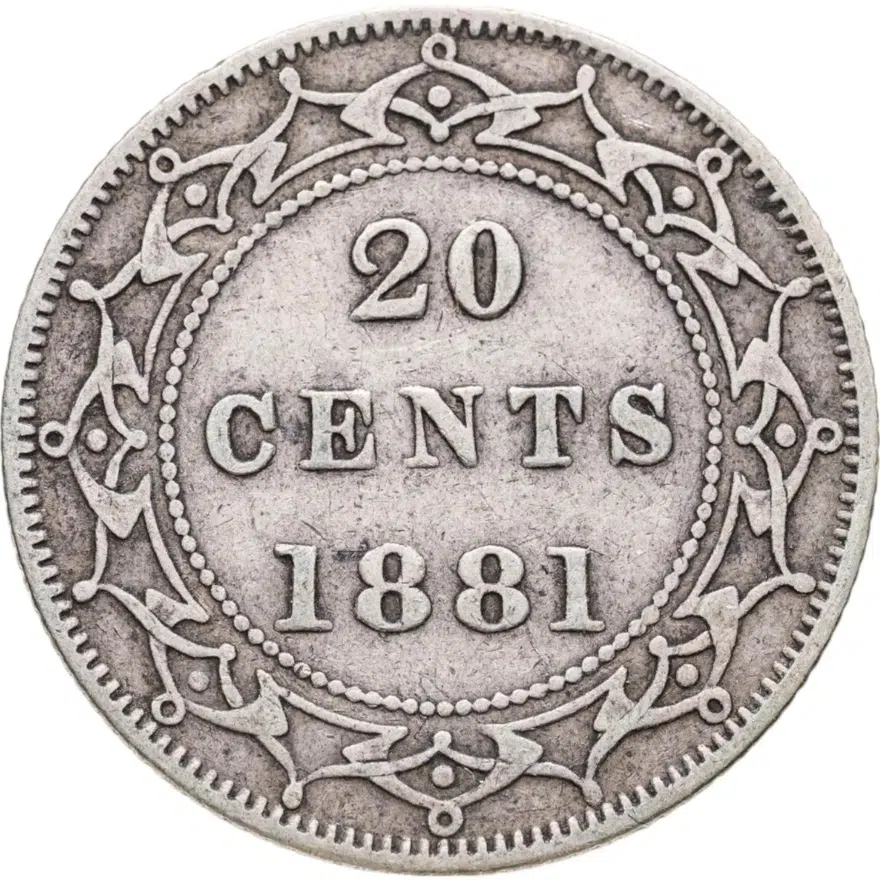 Ньюфаундленд 20 центов (cents) 1881
