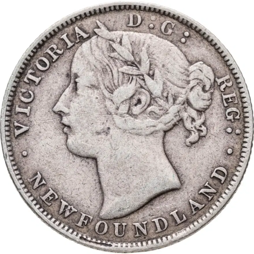 Ньюфаундленд 20 центов (cents) 1881, реверс