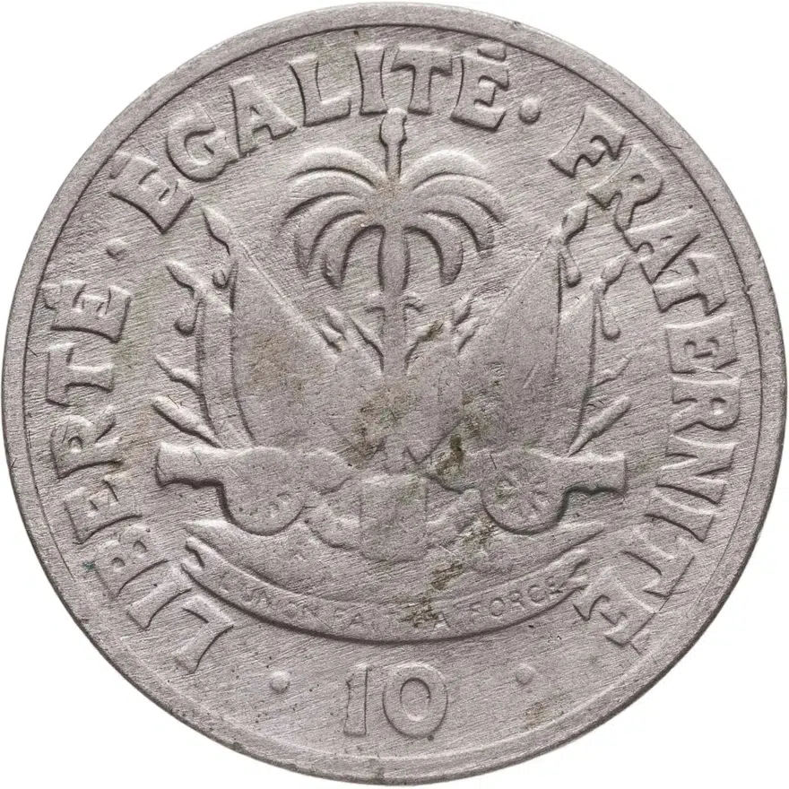 Гаити 10 сантимов (centimes) 1949, реверс
