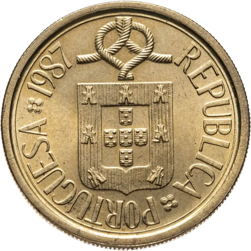 Португалия 10 эскудо (escudos) 1987  Совет Европы - Программа «Сельский мир», реверс