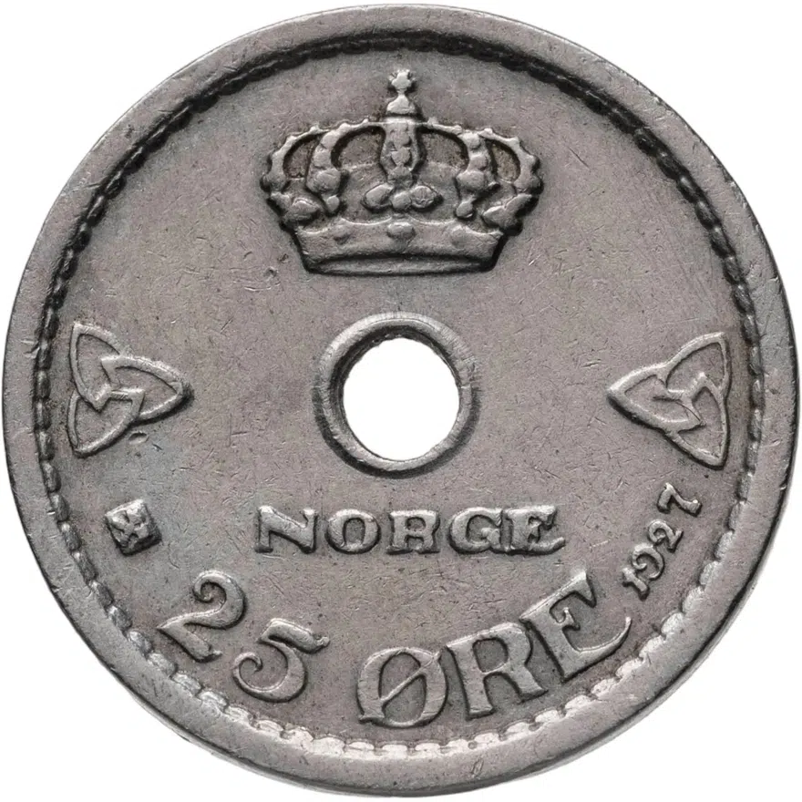 Норвегия 25 эре (ore) 1927