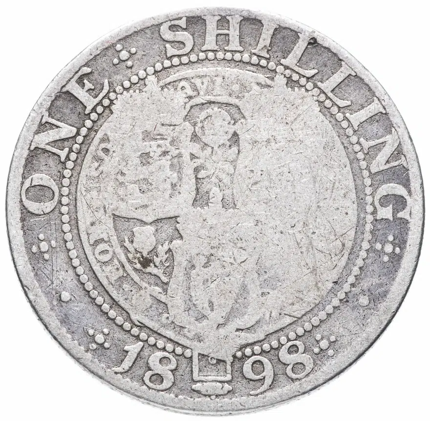 Великобритания 1 шиллинг (shilling) 1898, реверс