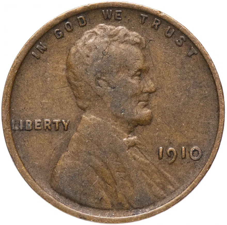 США 1 цент (cent) 1910, реверс