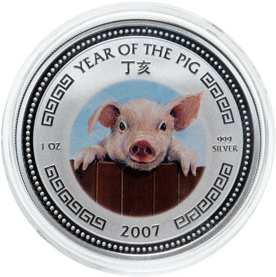 Камбоджа 3000 риелей 2007 "Китайский гороскоп - Год свиньи", аверс