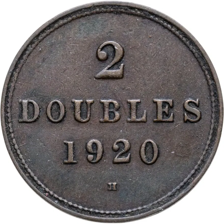Гернси 2 дубля (doubles) 1920