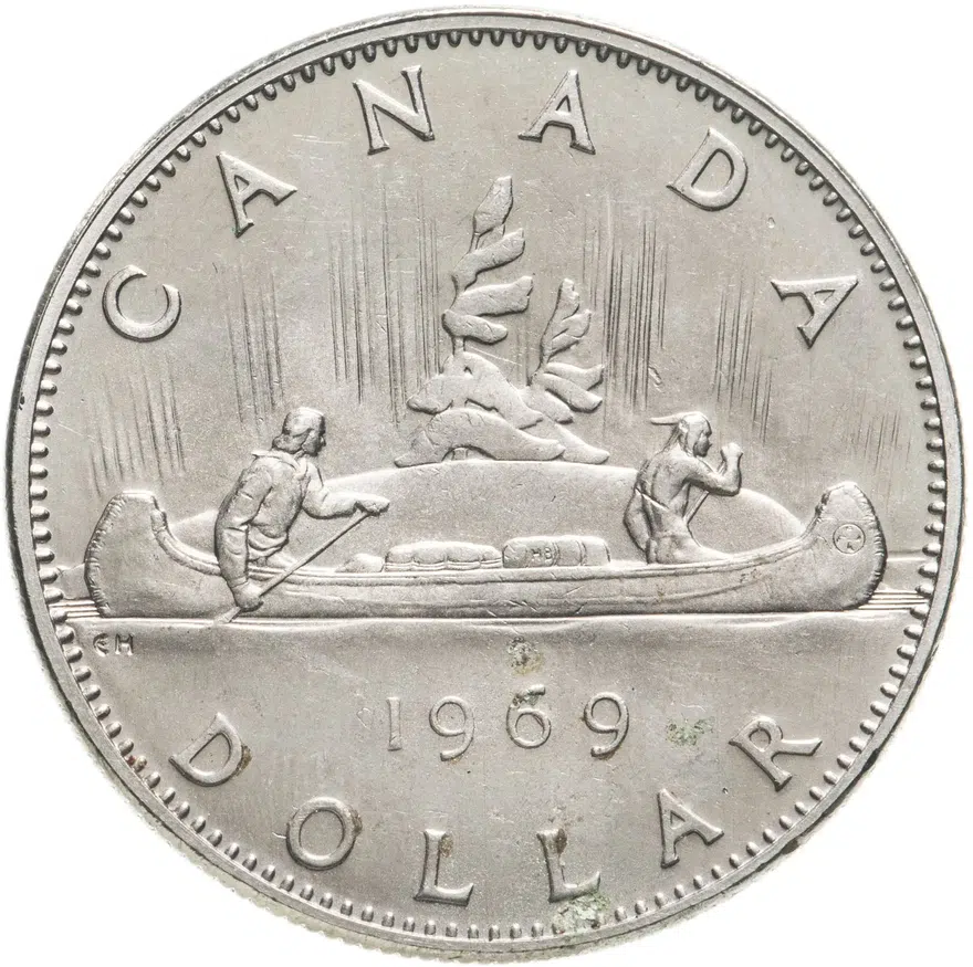 Канада 1 доллар (dollar) 1969, аверс