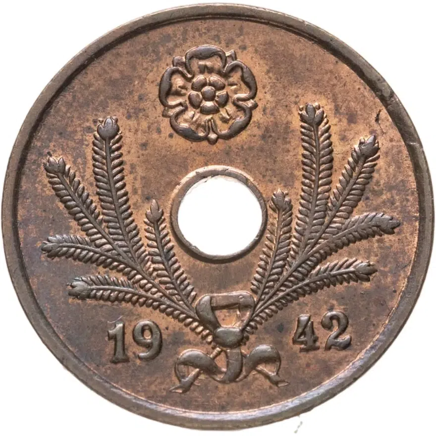 Финляндия 10 пенни 1942, реверс