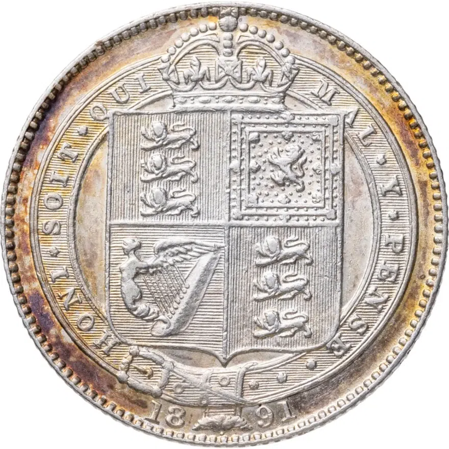 Великобритания 1 шиллинг (shilling) 1891