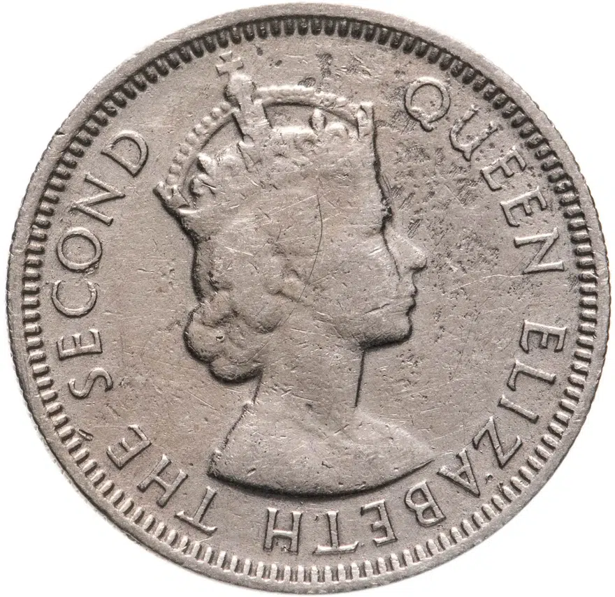 Малайя и Британское Борнео 10 центов (cents) 1953, реверс