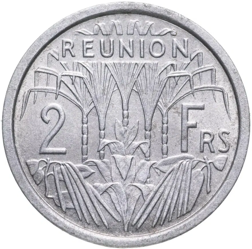 Реюньон 2 франка (francs) 1971, реверс