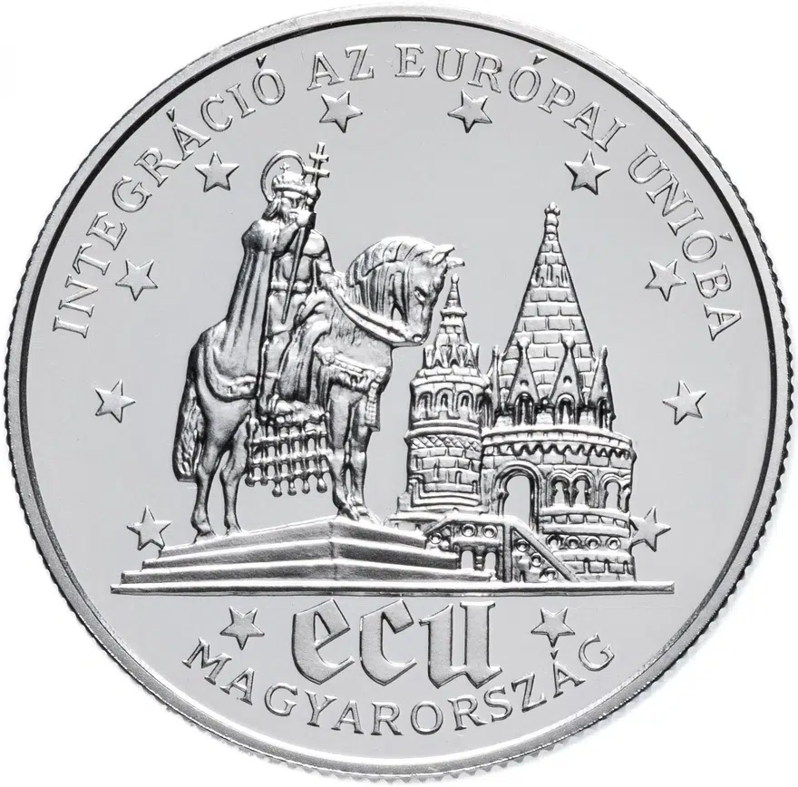 Венгрия 500 форинтов 1994 "Интеграция в ЕС", реверс