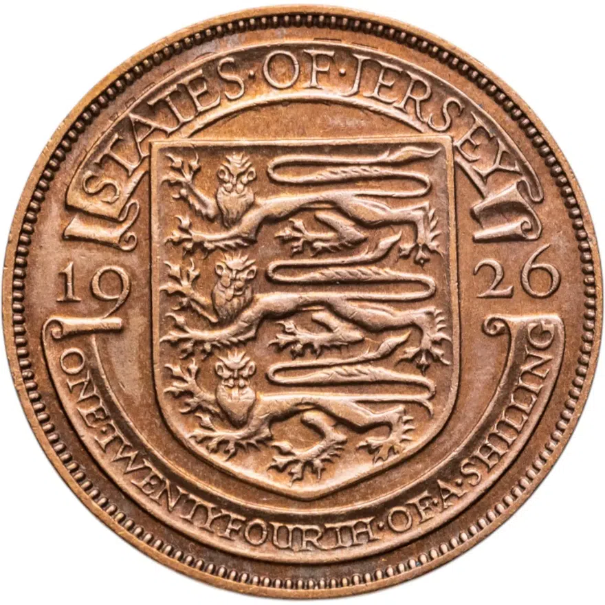 Джерси 1/24 шиллинга (shilling) 1926, реверс