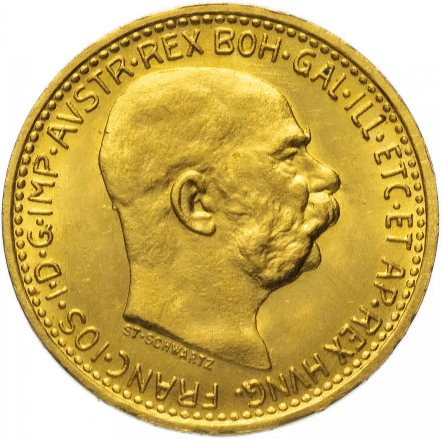 Австрия 10 крон (corona) 1912