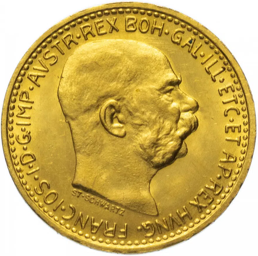 Австрия 10 крон (corona) 1912, реверс