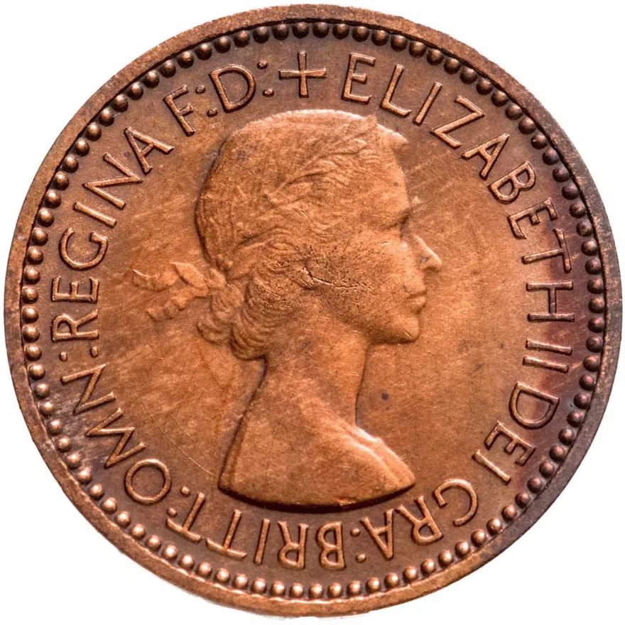 Великобритания 1 фартинг (farthing) 1953, реверс